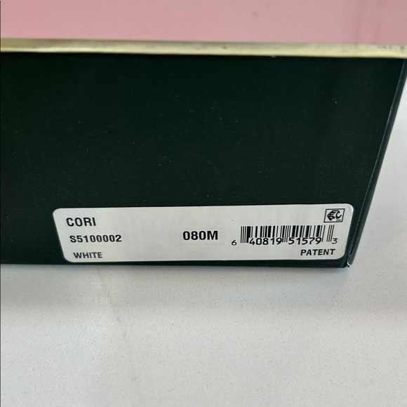 NEW with box Kate Spade Cori White Patent Mule Translucent Kitten Heel 8 - Picture 6 of 8